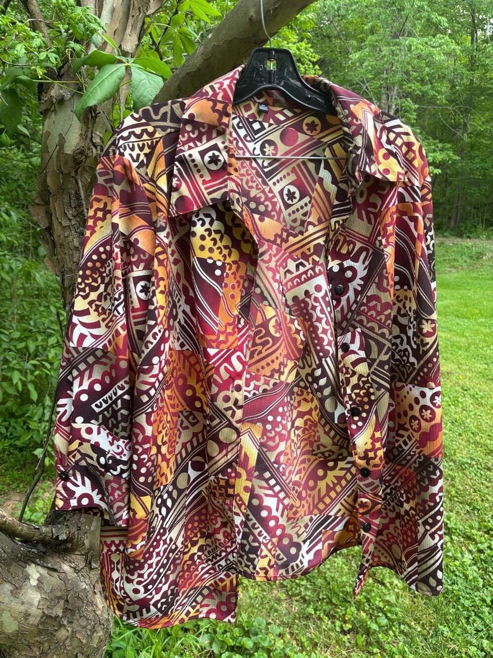 Vintage SouthwesternAbstract Button Down